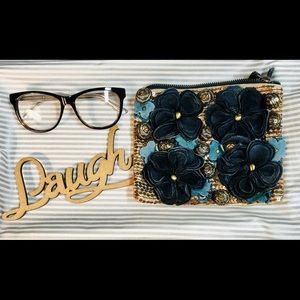 Anthropologie Miss Albright Floral Clutch